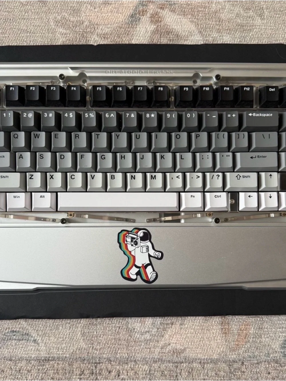 Black Diamond 75 Silver and Black Keyboard Base Label